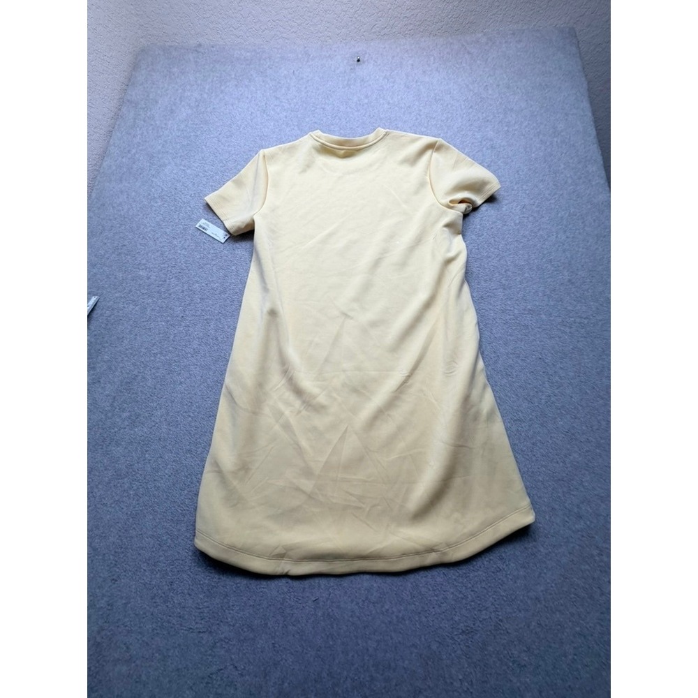Members Mark Sandwash Dress Pale Yellow Short Sleeve T-Shirt Shift L NWT - Picture 6 of 7
